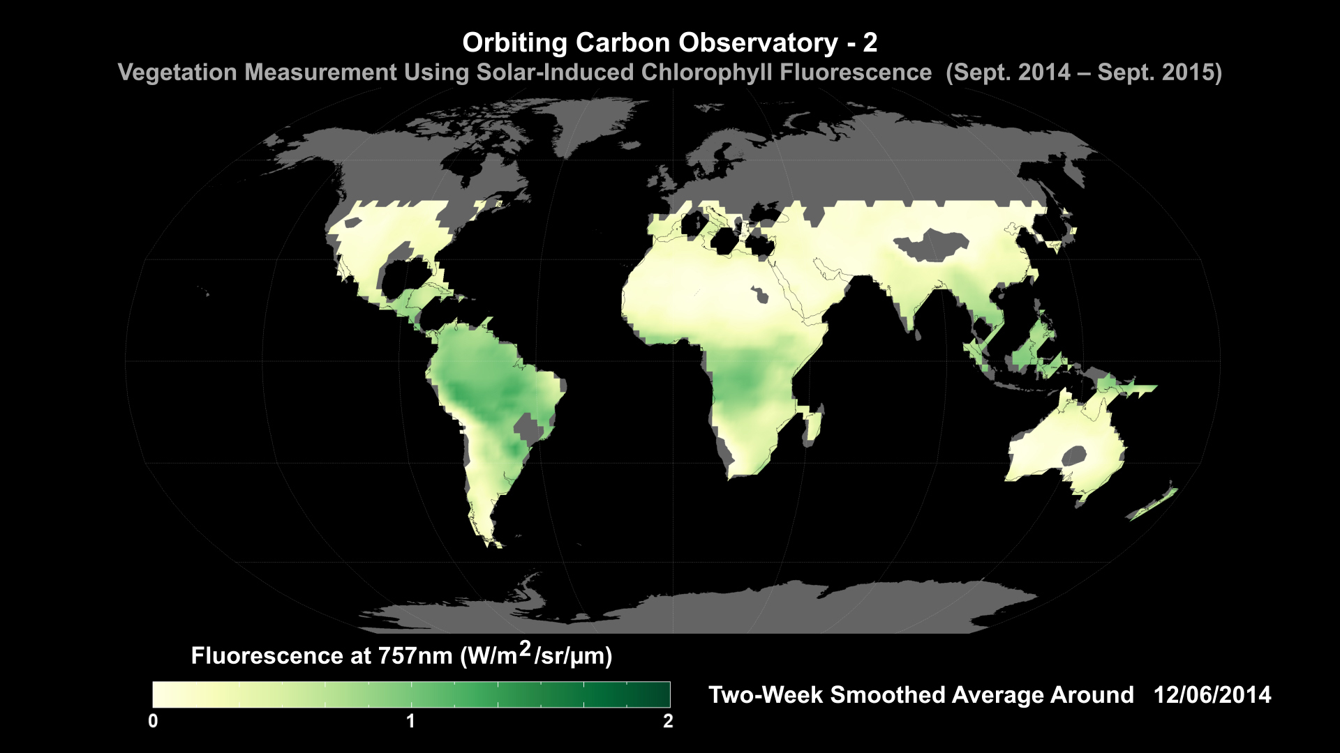 Vegetation Measurement Using Solar Induced Chlorophyll Fluorescence - 12/06/2014