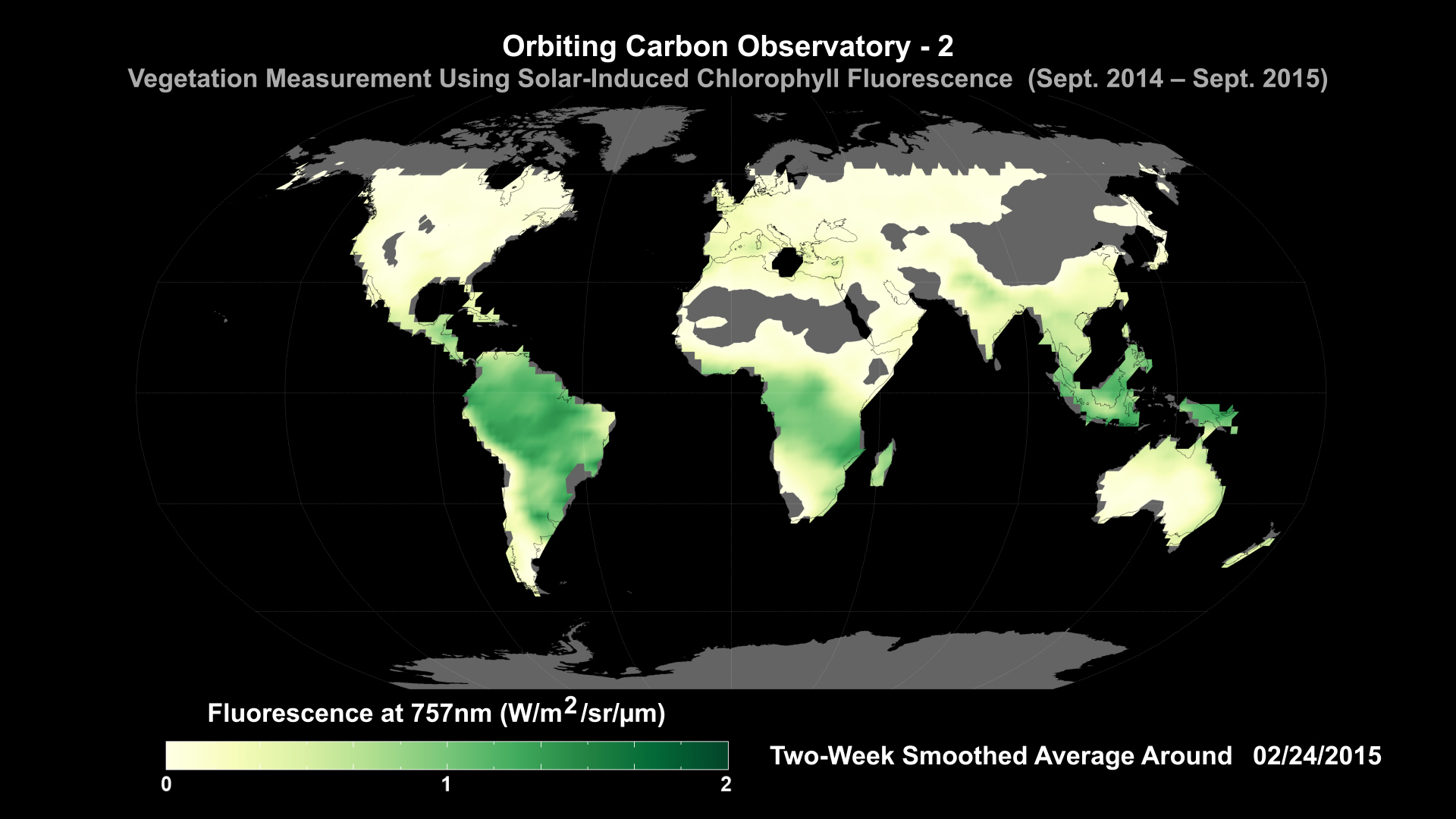 Vegetation Measurement Using Solar Induced Chlorophyll Fluorescence - 02/24/2015