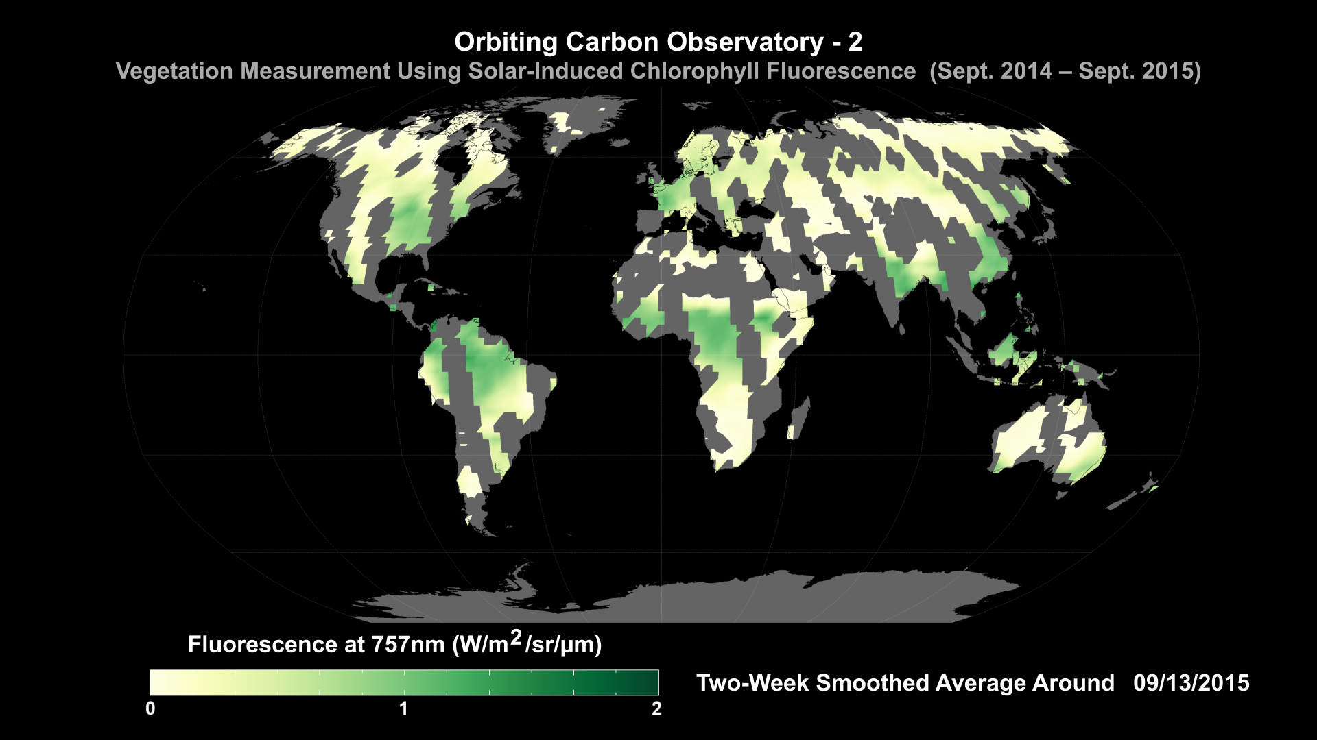 Vegetation Measurement Using Solar Induced Chlorophyll Fluorescence - 09/13/2015