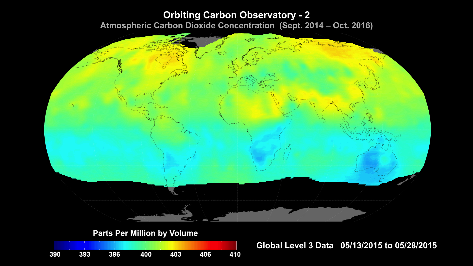 Scientists poring over data from NASA's Orbiting Carbon Observatory-2 mission are seeing patterns emerge as they seek answers to questions about atmospheric carbon dioxide.