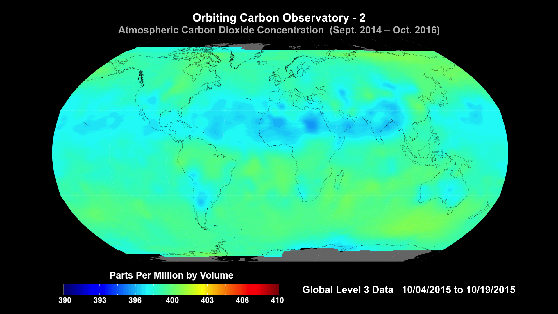 Scientists poring over data from NASA's Orbiting Carbon Observatory-2 mission are seeing patterns emerge as they seek answers to questions about atmospheric carbon dioxide.