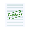 Form in passed status icon