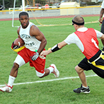 Men playing football