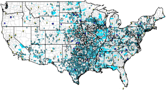 Flash flood report map