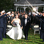 Bride and Groom exit their wedding