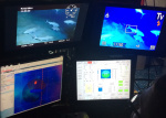 4 ROV pilot monitors