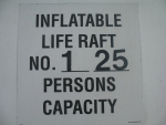 life raft sign