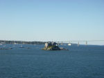 House built on a rock leaving Newport