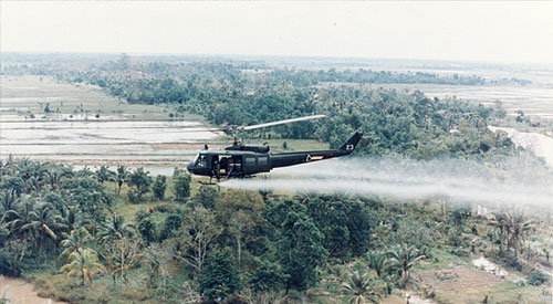 Agent Orange and other herbicides being used in Vietnam