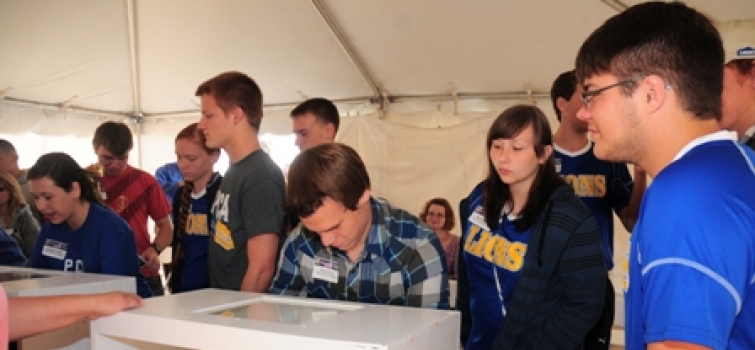 Students participating in the Science Alliance enjoyed hands-on exhibits and discussions.