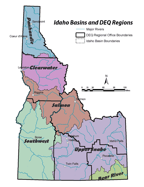 Map of Idaho Basins