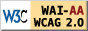 Level Double-A conformance,<br />
          W3C WAI Web Content Accessibility Guidelines 2.0