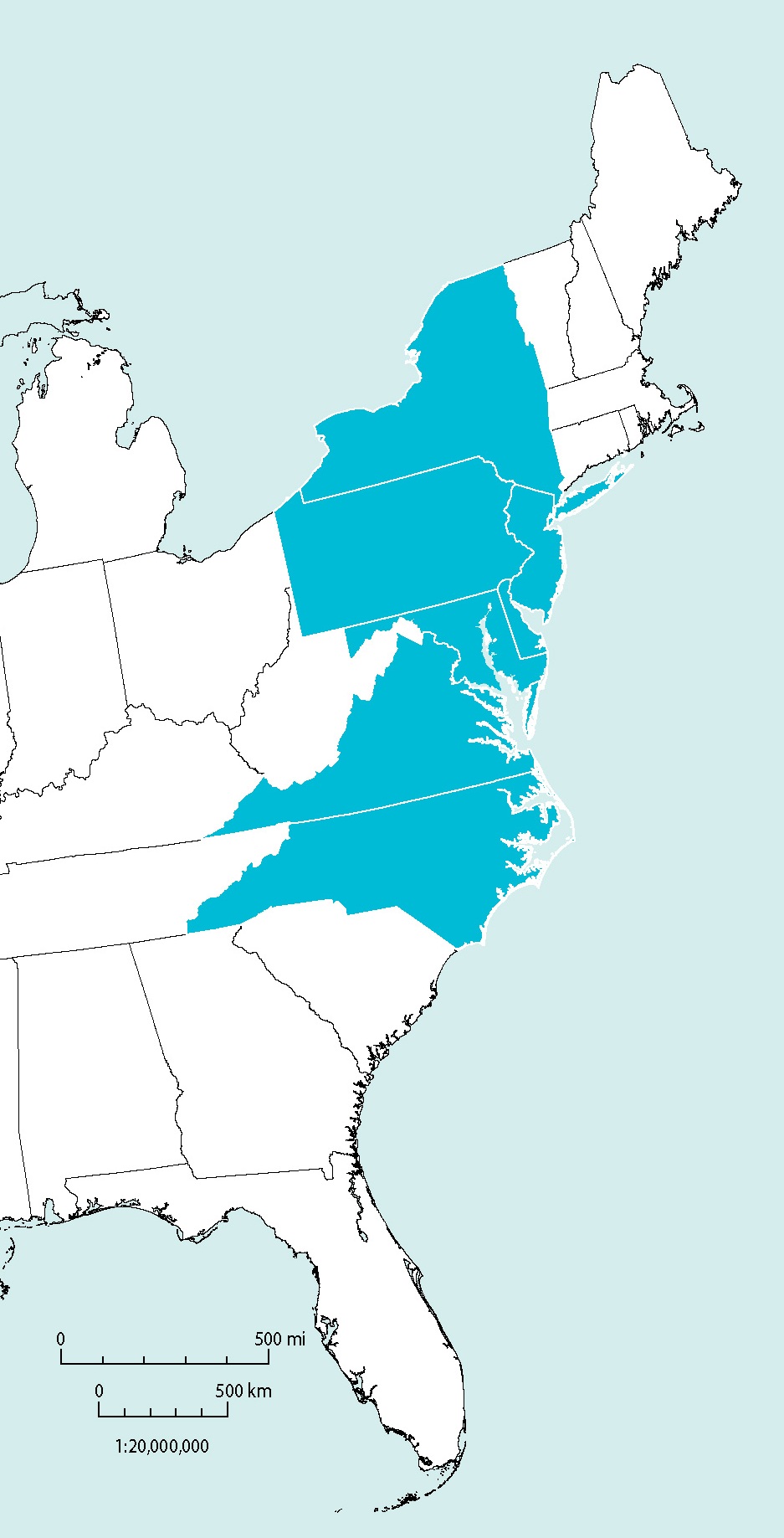 Mid-Atlantic region (Click to expand)