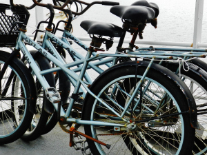 Bicycles for use ashore during liberty