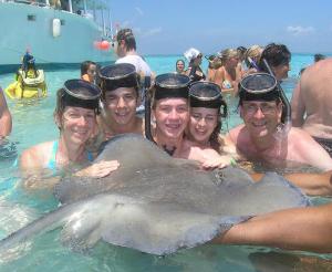 Kaiser Family snorkeling in 2005