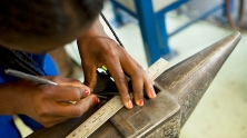 A student at a vocational training center in Namibia. © John Hogg/World Bank