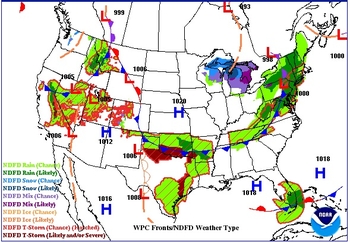 Weather Service National Forecast Maps