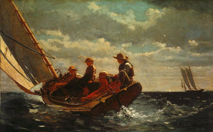 Winslow Homer, Breezing Up.  National Gallery of Art.