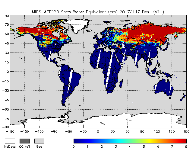 SWE from Metop-B, Descending Orbit