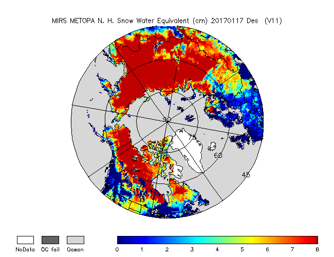 SWE Northern Hemisphere from Metop-A, Descending Orbit