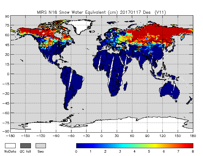 SWE from NOAA-N, Descending Orbit