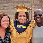 Graduate with parents