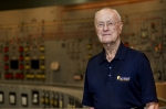 Eugene Waggoner poses for a portrait in the C-300 Central Control Building at the Paducah Gaseous Diffusion Plant.  (Story and photo by Dylan Nichols, Fluor Paducah Deactivation Project.)