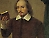 cropped painting of shakespeare holding a book