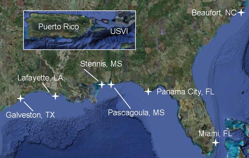 map of
labs in the sefsc