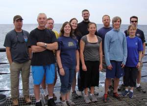 Science team. Photo credit: NOAA Officer Michael Doig