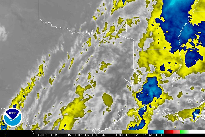 GOES-East East Texas Fire Floater