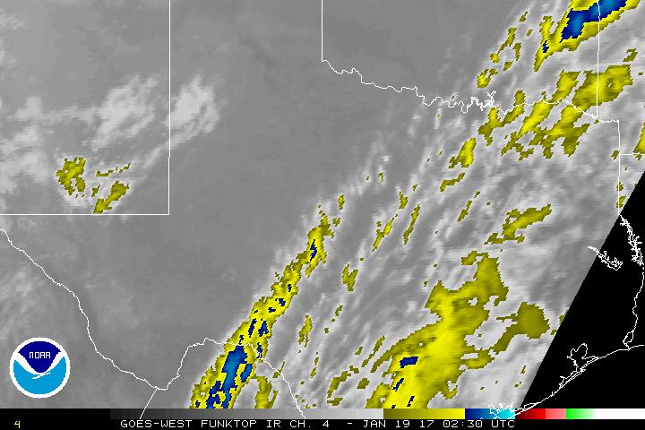 GOES-West Texas Fire Floater