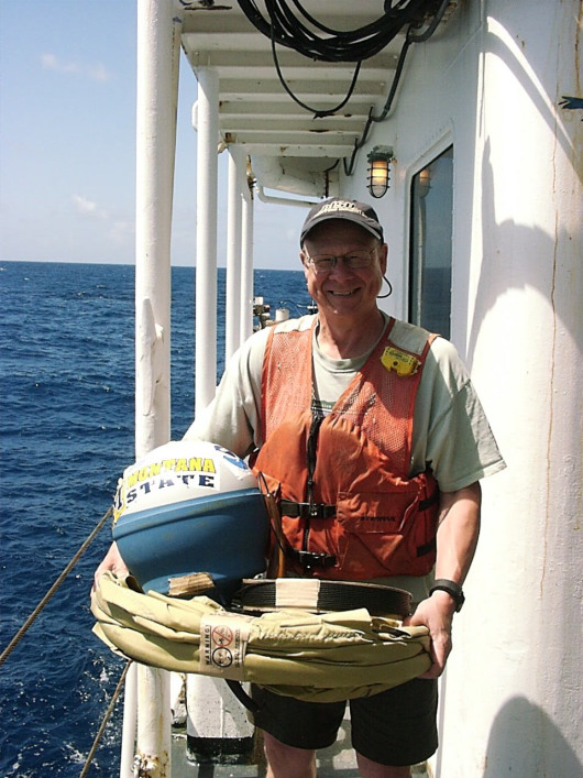 With the drifter buoy