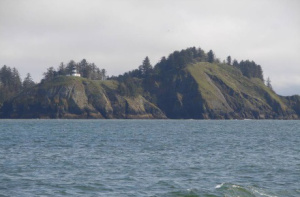 Cape Disappointment Lighthouse where the mighty Columbia River collides with the Pacific Ocean