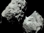 Colour image of comet
Credit: ESA/Rosetta/MPS for OSIRIS Team MPS/UPD/LAM/IAA/SSO/INTA/UPM/DASP/IDA