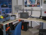 The electronics lab aboard the Sette has multiple hook-ups for computers and e-equipment.