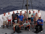 Pictured here is the entire science party aboard the NOAA ship Oscar Elton Sette.