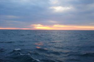 A beautiful sunset on the Atlantic 
