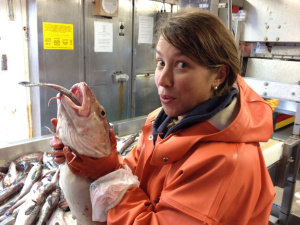 My cod-face with a Cod that tried to swallow a Pollock. Photo credit:  Patrick Ressler