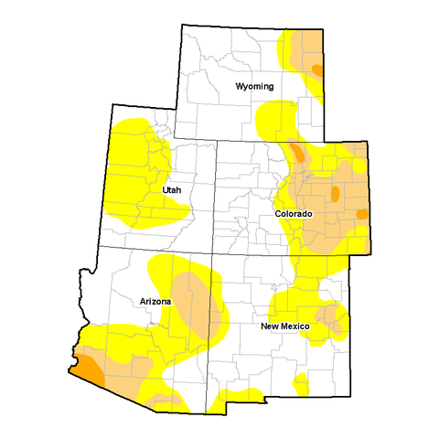 U.S. Drought Monitor - Intermountain West DEWS