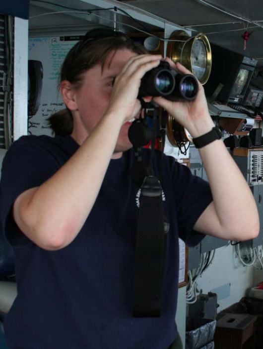 LTjg Jennifer King, NOAA Corps Officer, B.S. Marine Biology   “Science helps understand natural processes: how things grow, and how nature works. We need to help protect it. Science shows how in an ecosystem, everything depends on one another.”