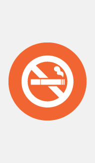 Image of no smoking icon. 