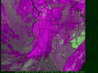 Snow / Cloud Discriminator (3-color technique) GOES-West 4 km