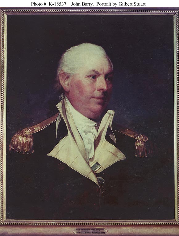 Portrait by Gilbert Stuart (1755-1828), circa 1801. In 1972 this painting was on indefinite loan to the White House. It was then owned by Peter Brady. U.S. Navy photo, courtesy of the White House, Washington, D.C. 