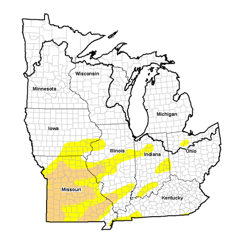 U.S. Drought Monitor - Midwest DEWS