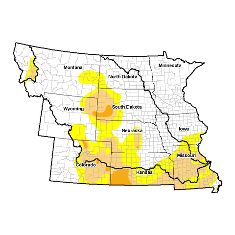 U.S. Drought Monitor - Missouri River Basin DEWS