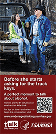 Talk. They Hear You: Underage Drinking Prevention National Media Campaign - Before she starts asking for the truck keys (Flyer)
