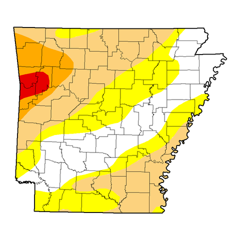 U.S. Drought Monitor - Arkansas