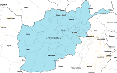 Map of Afghanistan