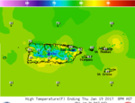 Puerto Rico High Temperature Forecast Image